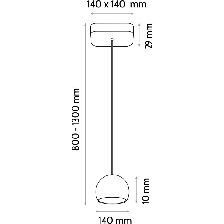 Hanging lamp BALLI-1