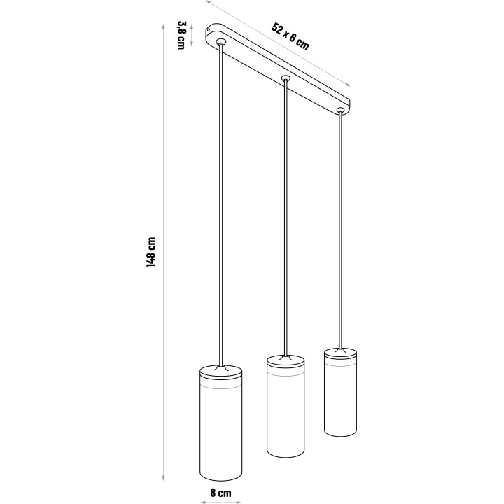 Hanging lamp BARREL-3