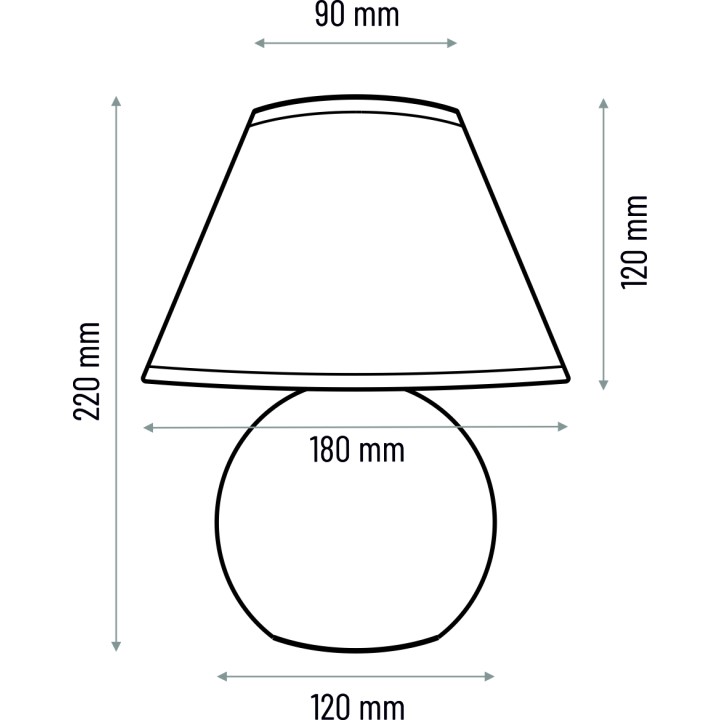 Table lamp Ball wenge