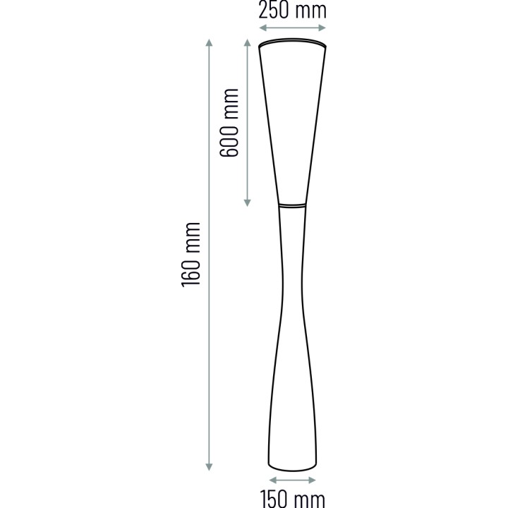Floor lamp CHINKA - oak