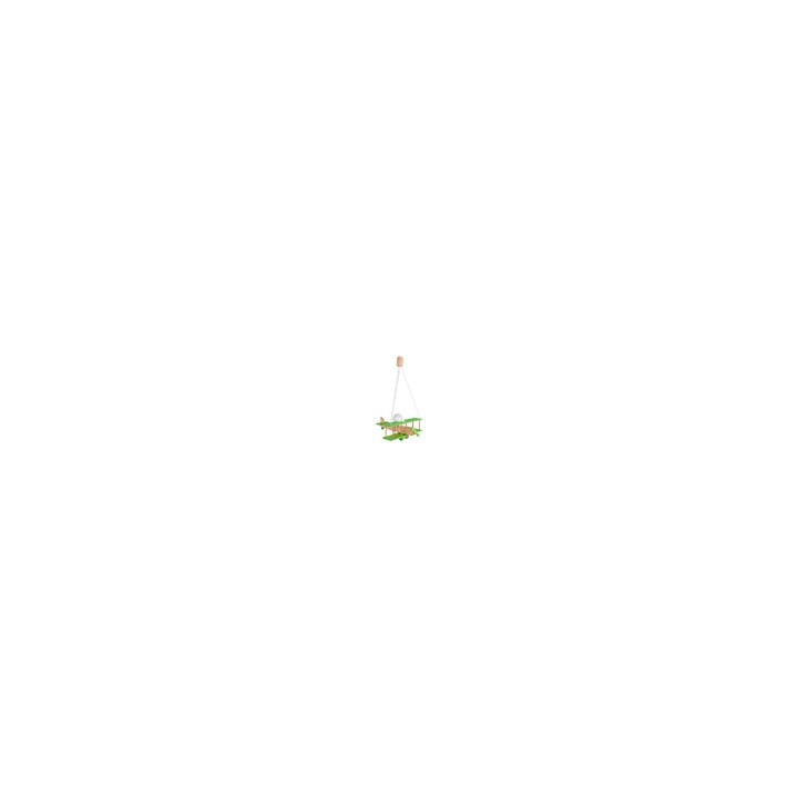 Hanging lamp Plane large green-natural