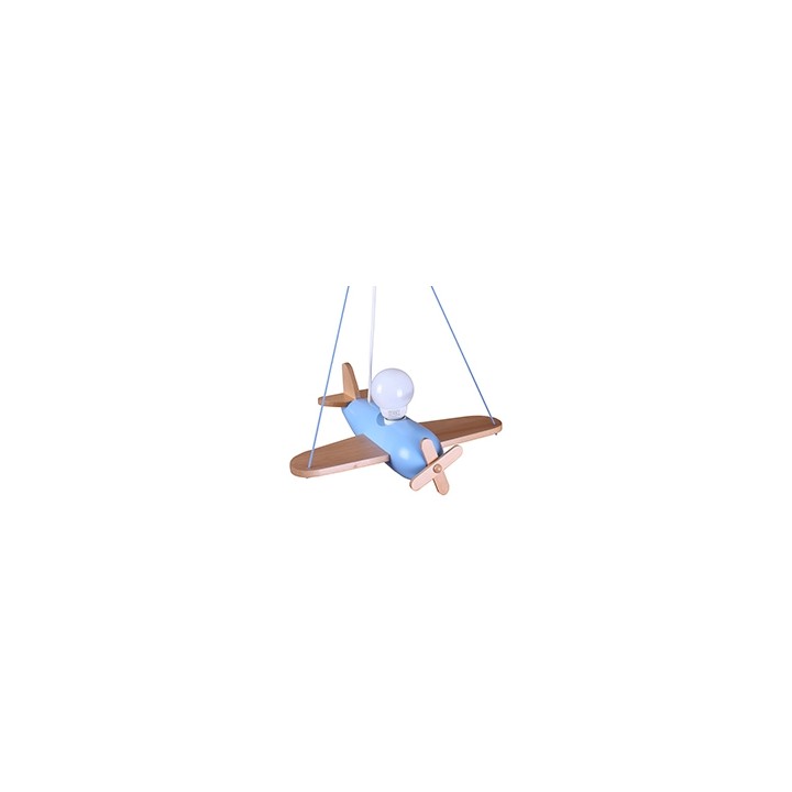Hanging lamp Clipper natural-blue