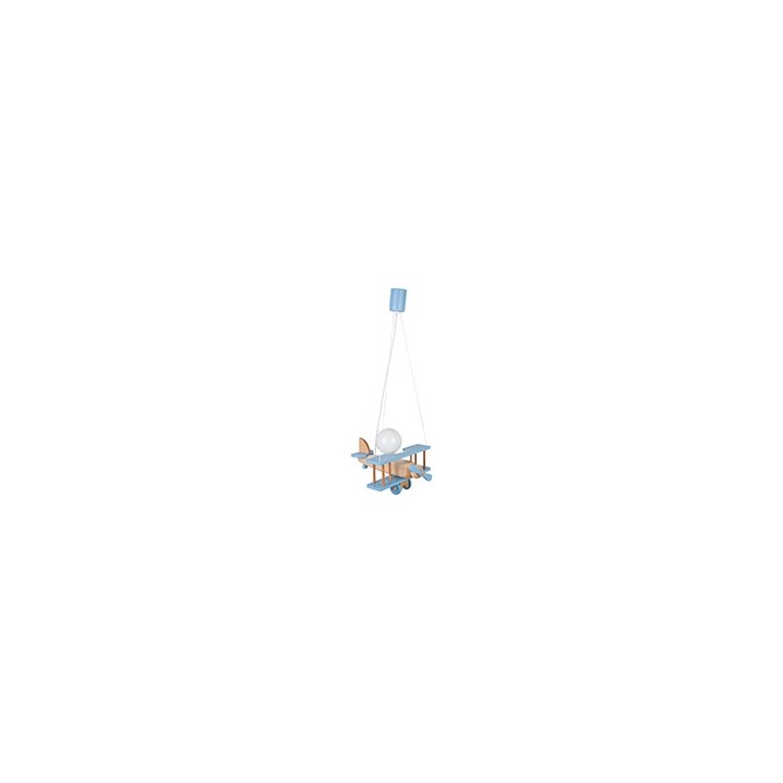 Hanging lamp Small blue-natural aircraft