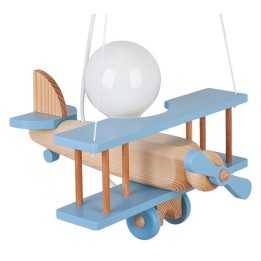 Hanging lamp Small blue-natural aircraft