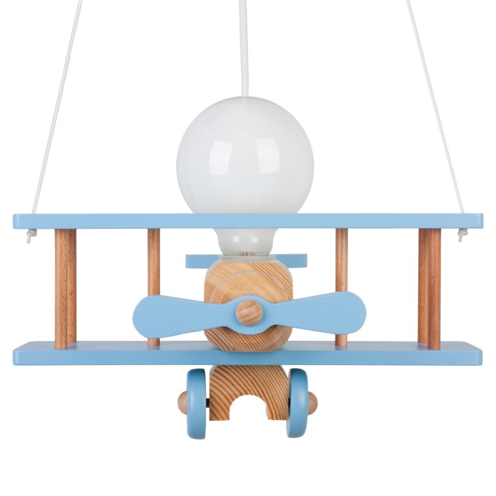 Hanging lamp Small blue-natural aircraft