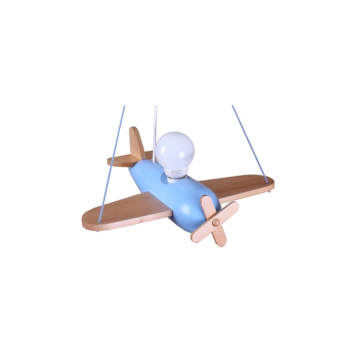 Hanging lamp Clipper natural-blue