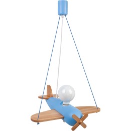 Hanging lamp Clipper natural-blue
