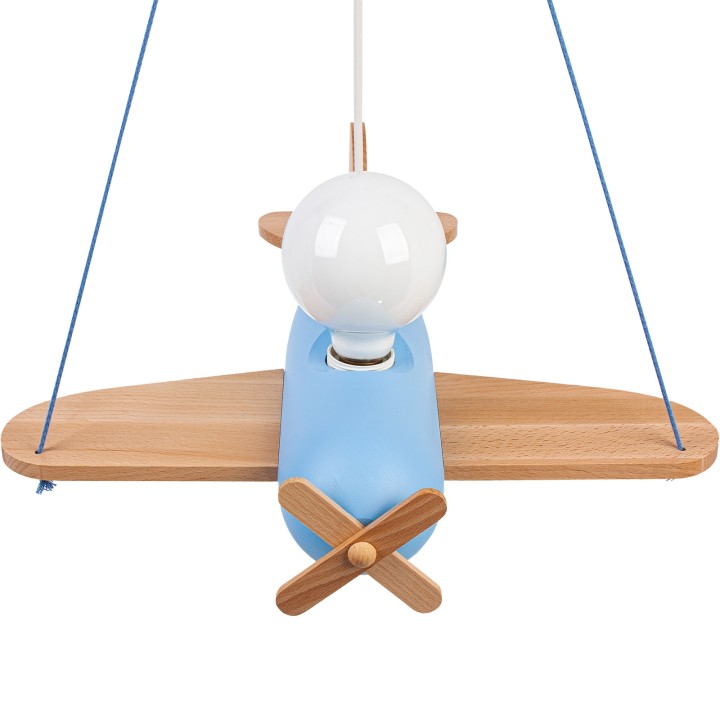 Hanging lamp Clipper natural-blue