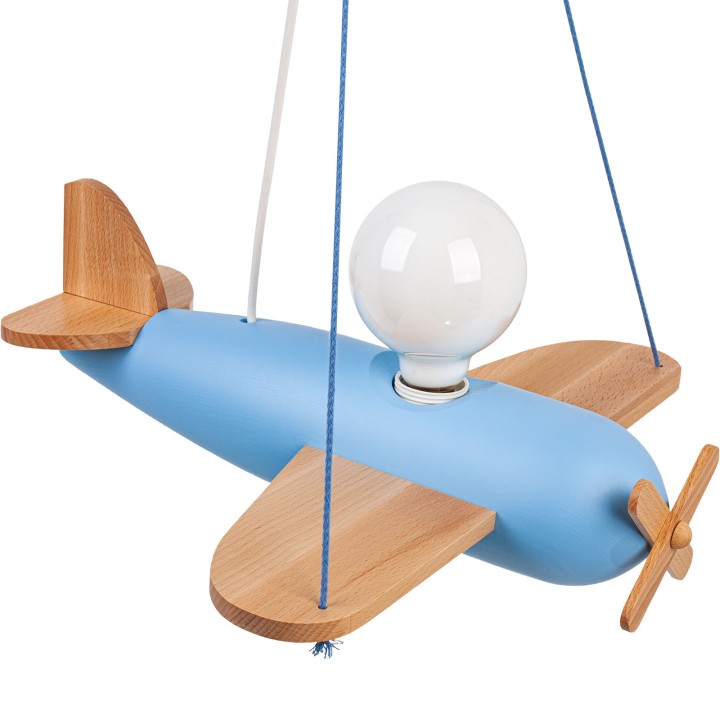 Hanging lamp Clipper natural-blue