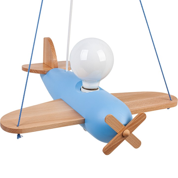Hanging lamp Clipper natural-blue