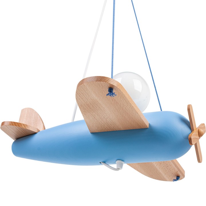 Hanging lamp Clipper natural-blue