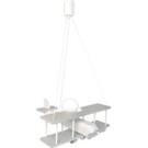 Hanging lamp Aeroplane large grey and white