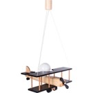 Hanging lamp Aircraft large black and natural