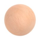 Wooden alder ball with a diameter of 75 mm