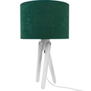 Table lamp white TRIVET bottle green