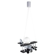Hanging lamp Aeroplane small grey-black