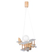 Hanging lamp Small grey-natural aircraft