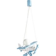 Hanging lamp Aeroplane small blue and white
