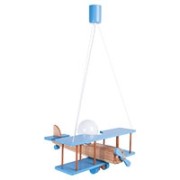 Hanging lamp Large blue-natural aircraft