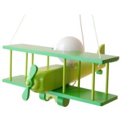 Hanging lamp Large airplane green - sedan