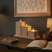 Alder candlestick set