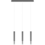 Hanging lamp Madera2 Hexa 3l grey lamp