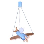 Hanging lamp Clipper natural-blue