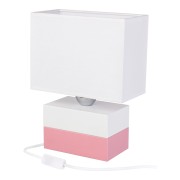 Table lamp Colorado pink and white