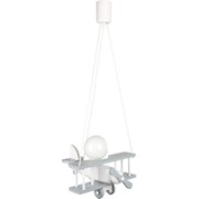 Hanging lamp Aeroplane small grey and white