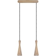 Hanging lamp oak Vegas 2p