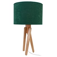 Natural table lamp TRIVET bottled green