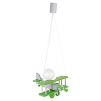 Hanging lamp Aeroplane small grey-green