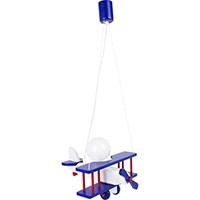 Hanging lamp Aeroplane small blue-white-red