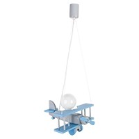 Hanging lamp Aeroplane small grey and blue