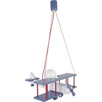 Hanging lamp Plane large blue-white-red