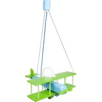 Hanging lamp Plane large green-blue