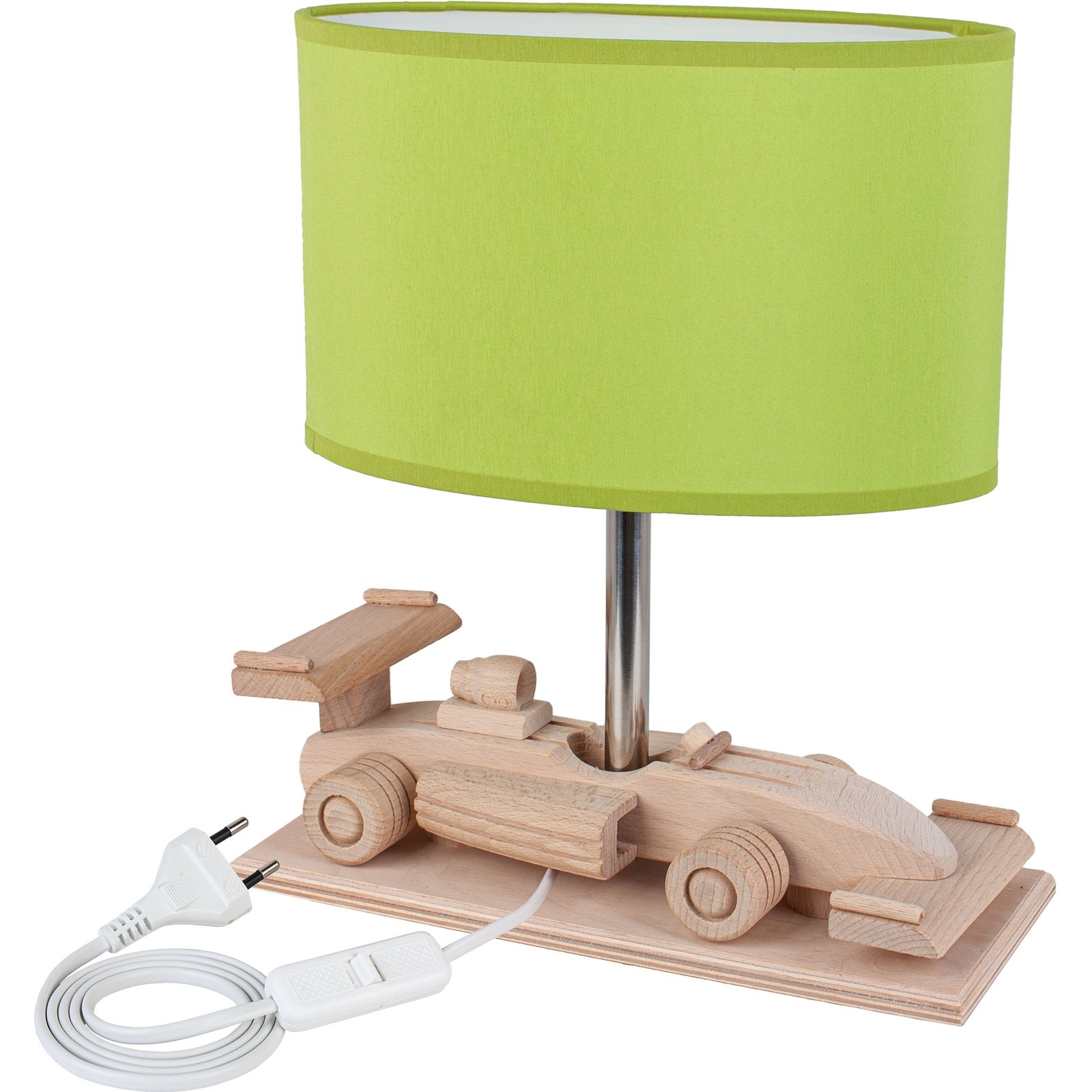 Table lamp Green race car