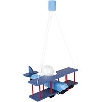 Hanging lamp Large blue-black-red aircraft