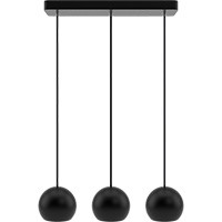 Hanging lamp Black Balli Balls Balls 3p