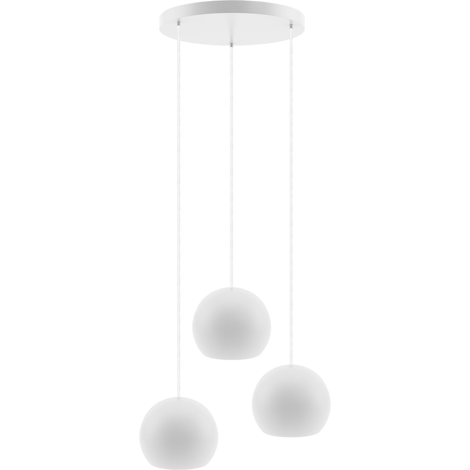 Hanging lamp white Balli Balle 3p (plaphone)