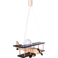 Hanging lamp Aircraft large black and natural
