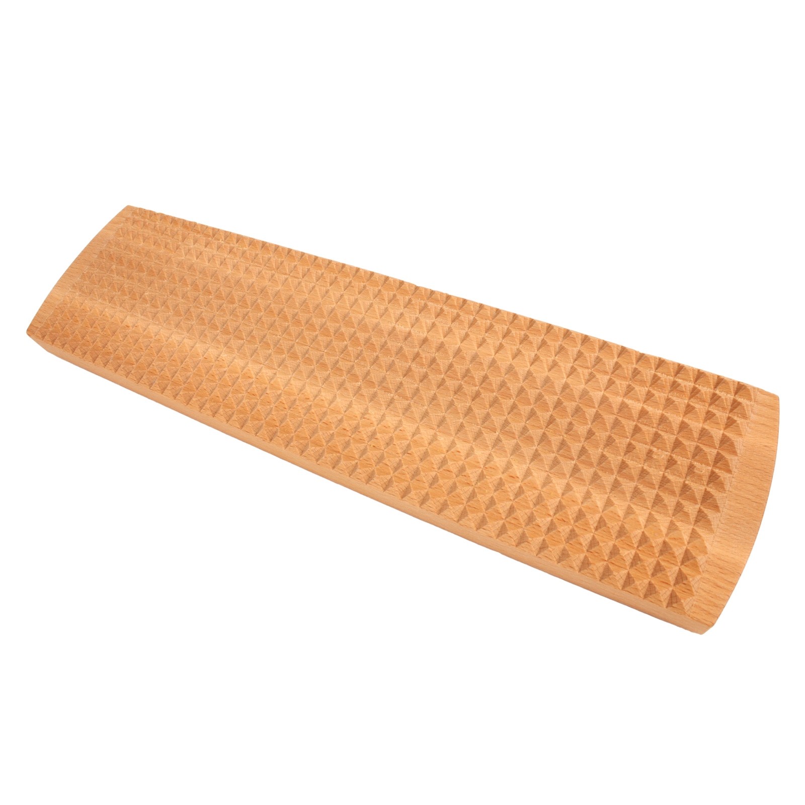 Wooden grooved balance board