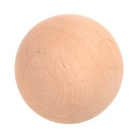Wooden alder ball with a diameter of 75 mm
