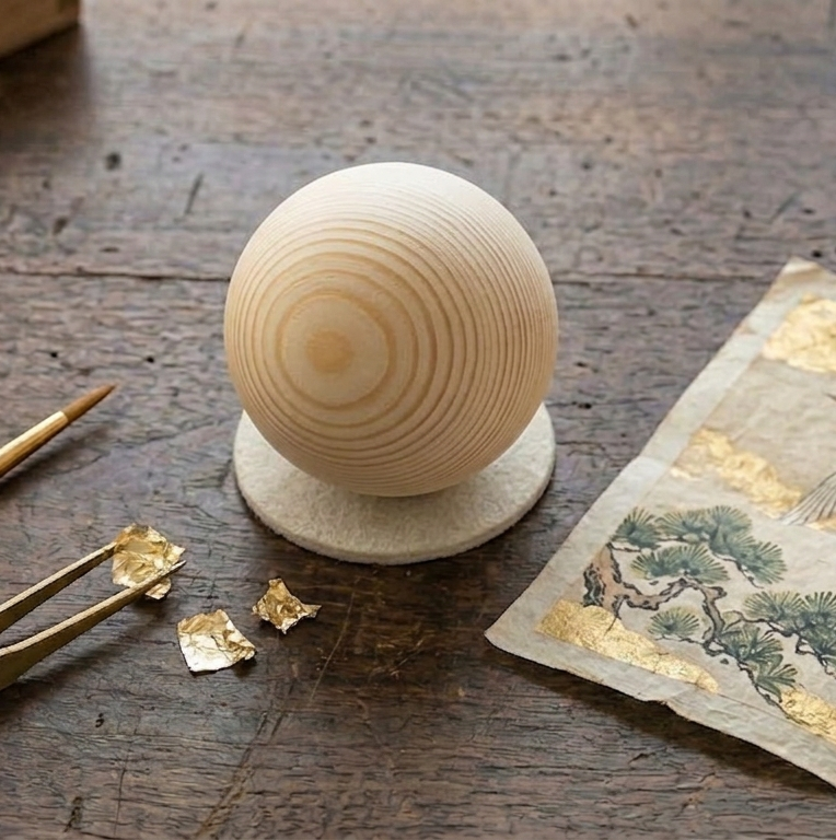 Wooden Pine Ball Diameter 75mm