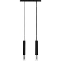 Hanging lamp Madera2 tin 2 fl black