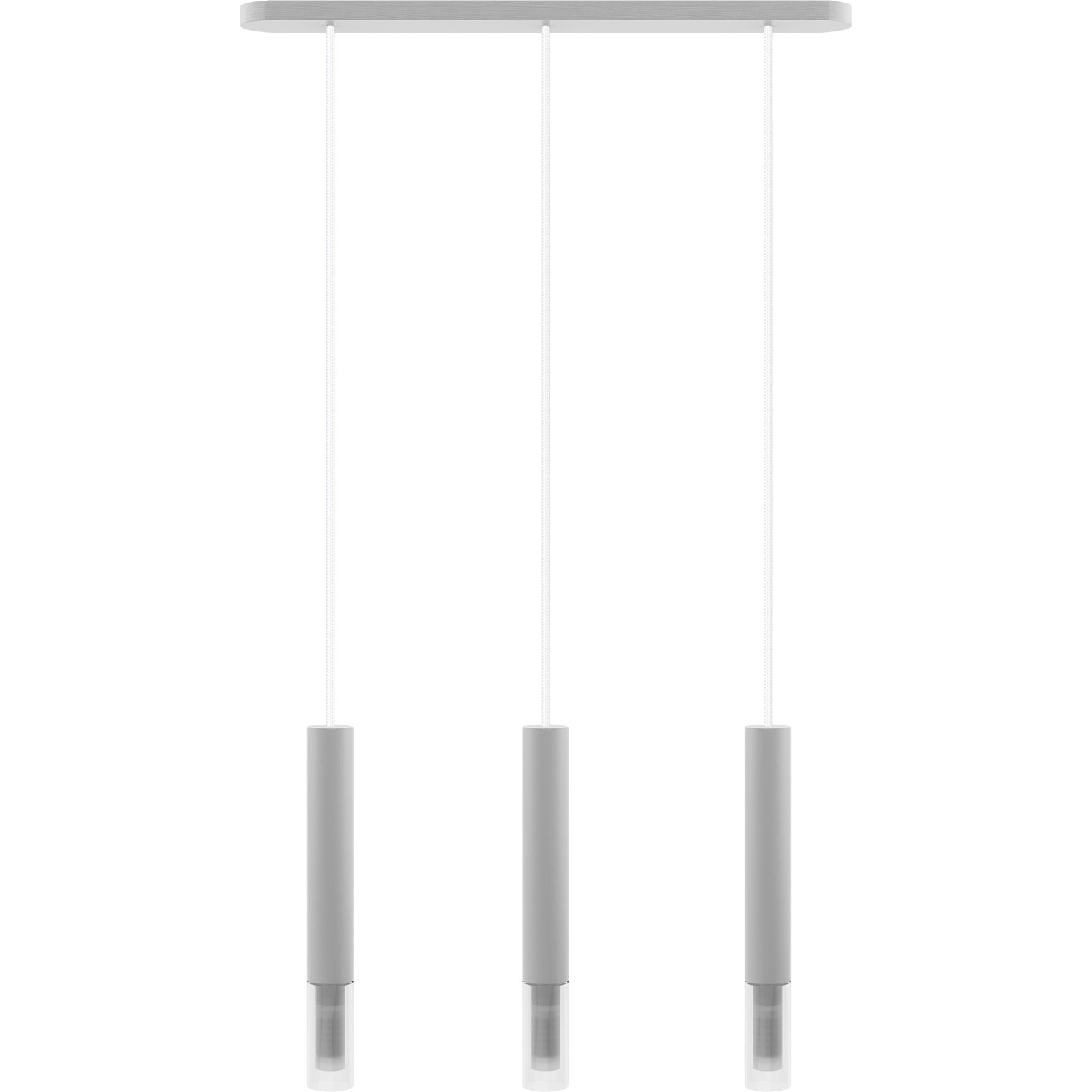 Hanging lamp Madera2 tin 3 white