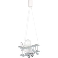 Hanging lamp Aeroplane small grey and white