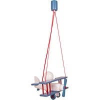 Hanging lamp Aeroplane small blue-white-red