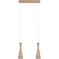 Hanging lamp oak Vegas 2p