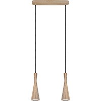 Hanging lamp oak Vegas 2p